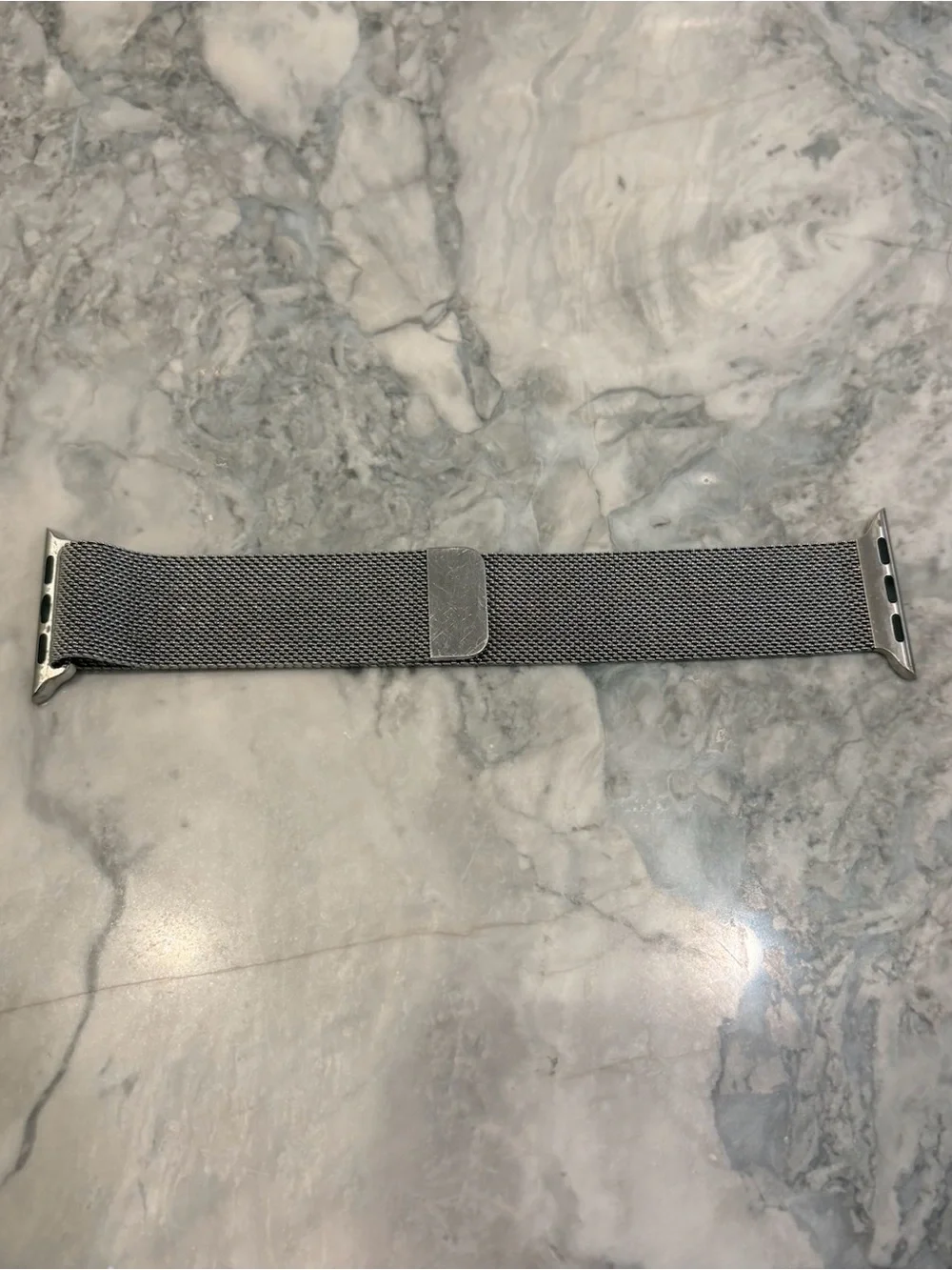 Silver Magnetic Apple Watch Band